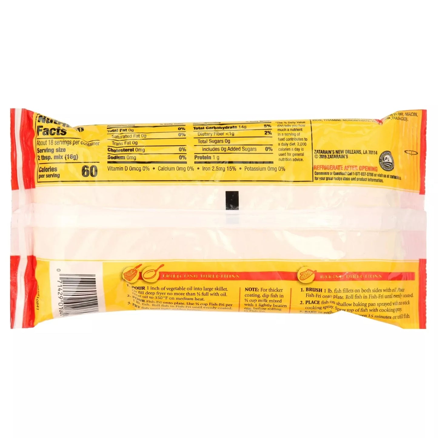 Zatarain's Wonderful Fish Fri Seafood Breading, 10 oz