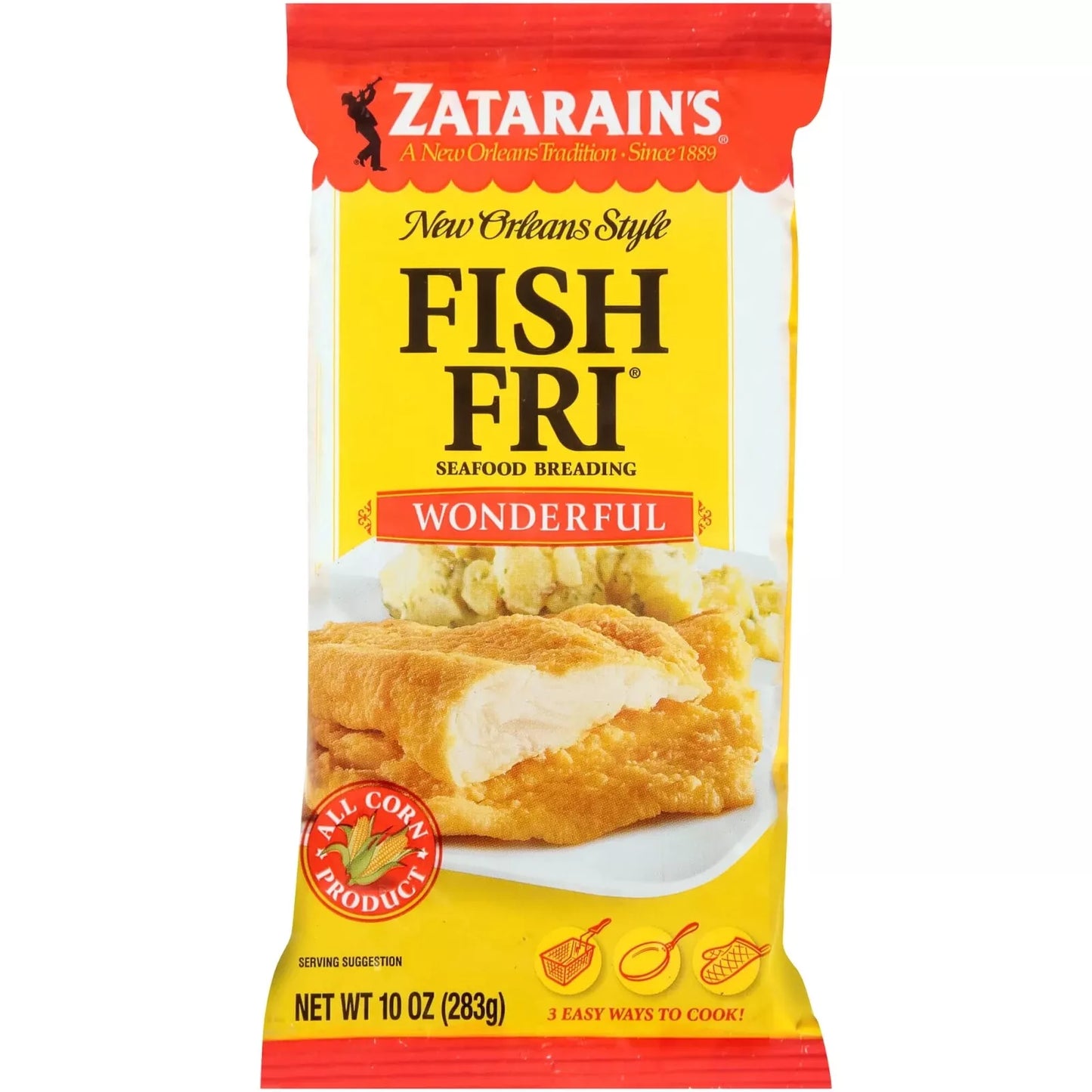 Zatarain's Wonderful Fish Fri Seafood Breading, 10 oz