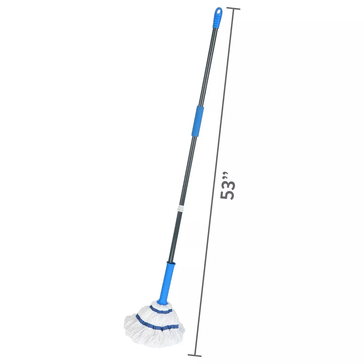 Great Value Self-Wringing Ratchet Microfiber Twist Mop with Removable Head Safe