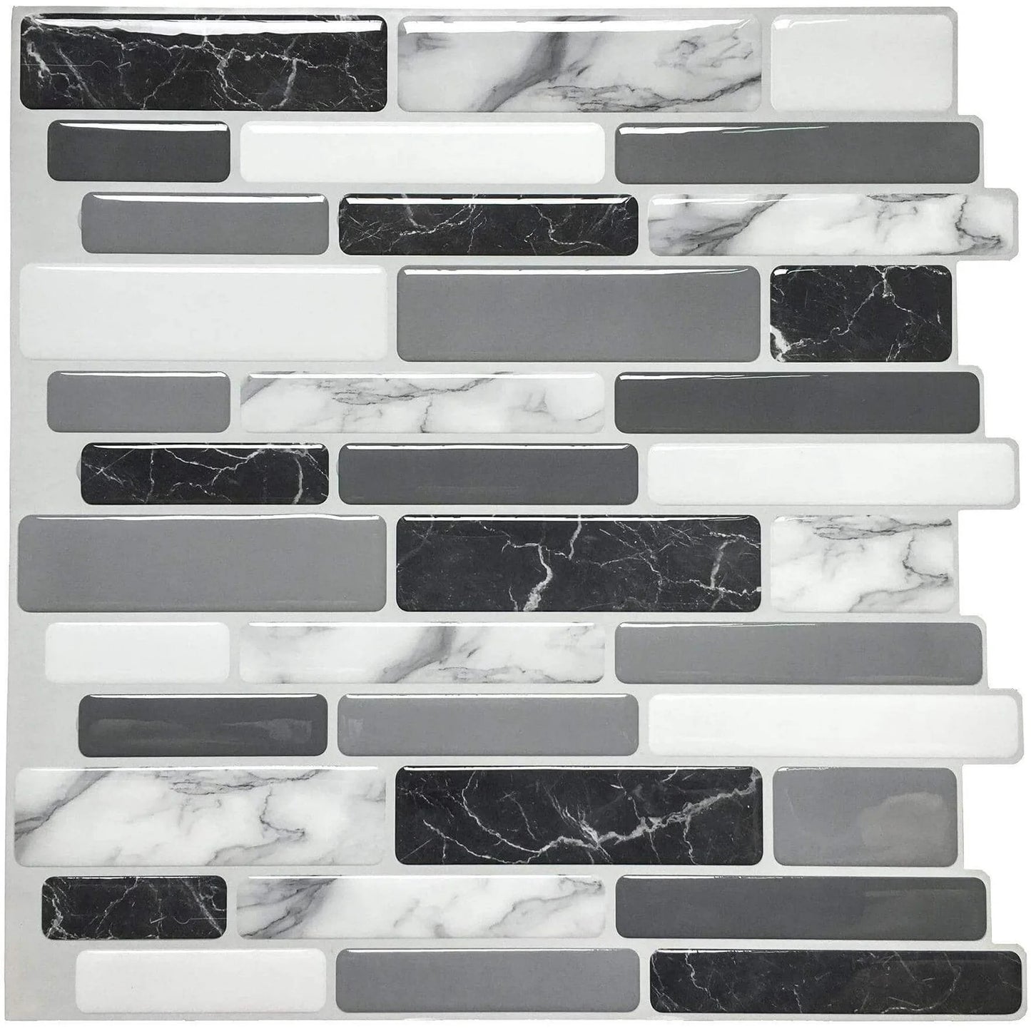 Art3d Peel and Stick Backsplash Wall Tile for Kitchen Bathroom,12"x12"